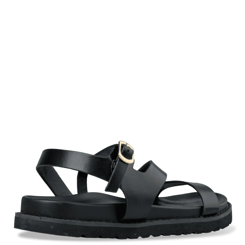 Μαύρα Flatform πέδιλα ENVIE