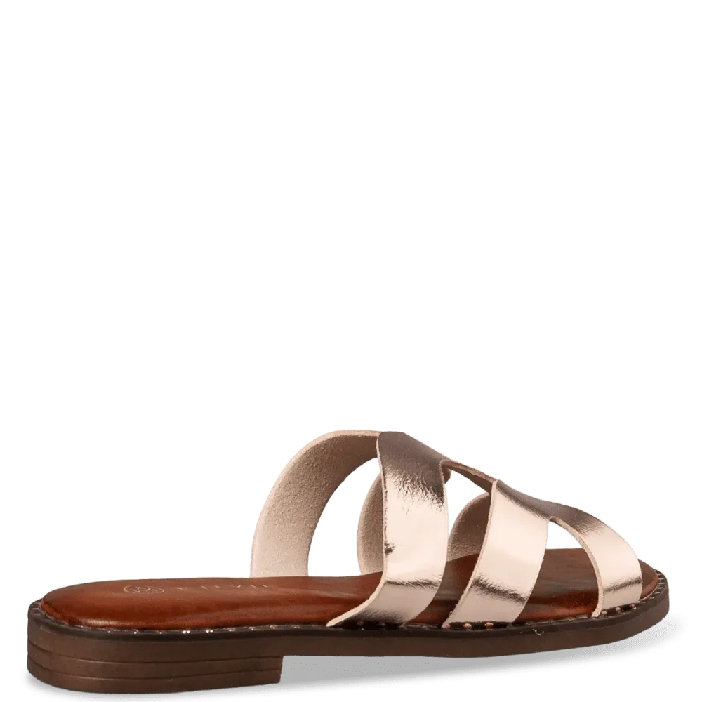 Γυναικεία Flat Σανδάλια ENVIE rose gold