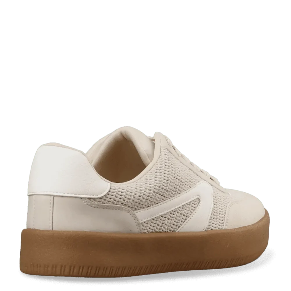 Μπεζ sneakers με λευκές λεπτομέρειες
